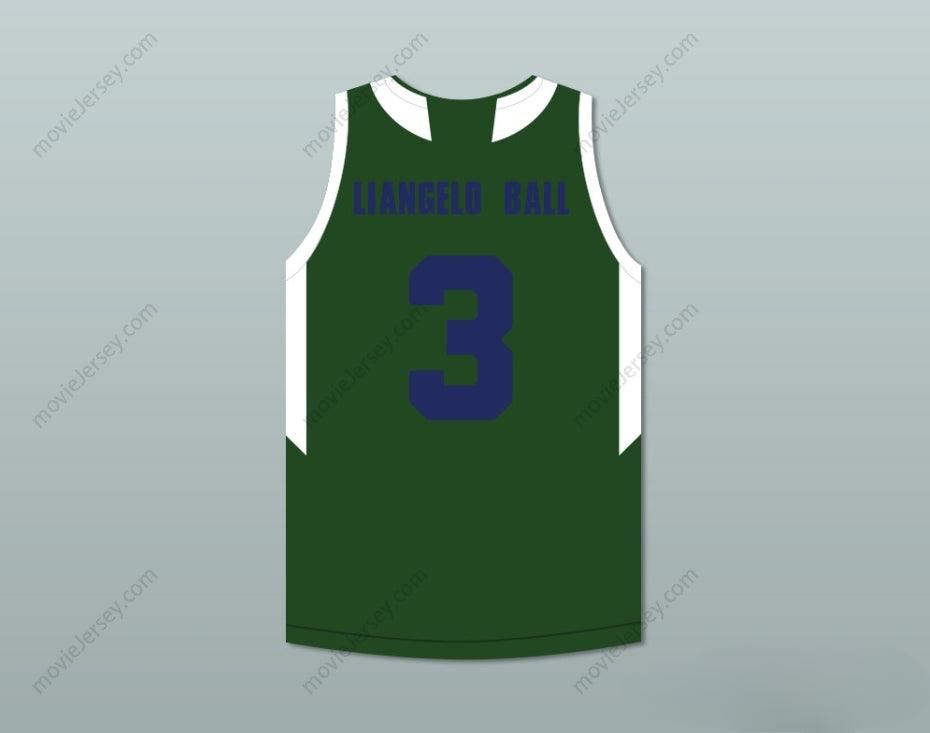 CUSTOM ANY Name Number LIANGELO BALL 3   HUSKIES GREEN BASKETBALL JERSEY Top Stitched S-6XL