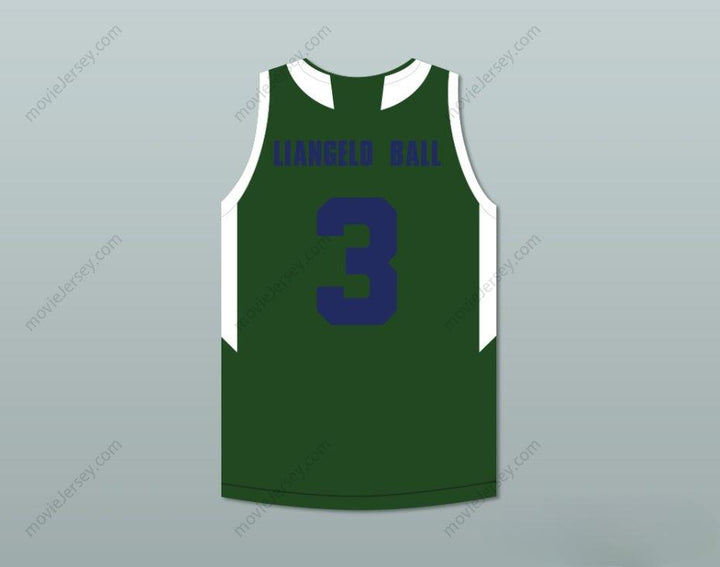 CUSTOM ANY Name Number LIANGELO BALL 3   HUSKIES GREEN BASKETBALL JERSEY Top Stitched S-6XL