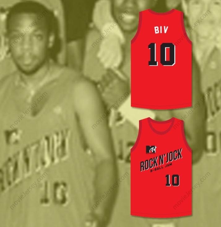 CUSTOM ANY Name Number MICHAEL BIVINS BIV 10 BRICKLAYERS BASKETBALL JERSEY SECOND ANNUAL ROCK N' JOCK B-BALL JAM 1992 Top Stitched S-6XL