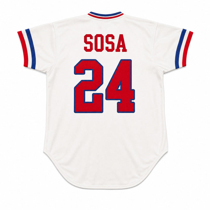 Custom Any Name Number SAMMY SOSA 24 TULSA DRILLERS OLD SCHOOL STYLE JERSEY NEW STITCH SEWN Top Stitched S-6XL