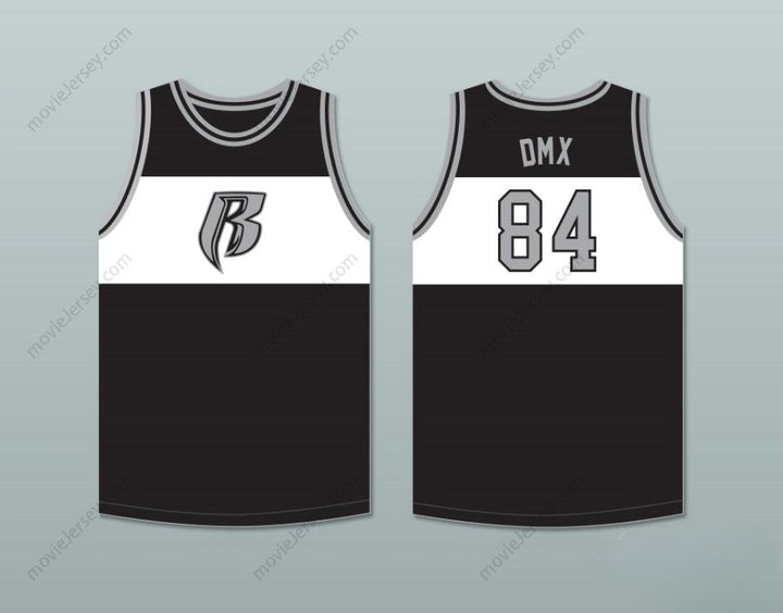 CUSTOM ANY Name Number DMX 84 ROUGH RYDERS BLACK BASKETBALL JERSEY 4 Top Stitched S-6XL