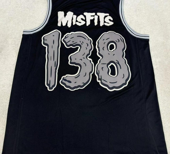 CUSTOM ANY Name Number MISFITS 138 BLACK BASKETBALL JERSEY Top Stitched S-6XL