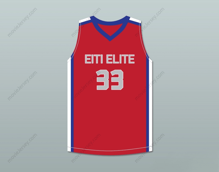 CUSTOM ANY Name Number TACKO FALL 33 EACH 1 TEACH 1 ELITE AAU RED BASKETBALL JERSEY 2 Top Stitched S-6XL