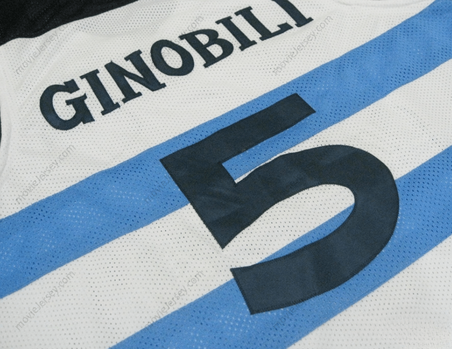 CUSTOM ANY Name Number MANU GINOBILI ARGENTINA BASKETBALL JERSEY Top Stitched S-6XL