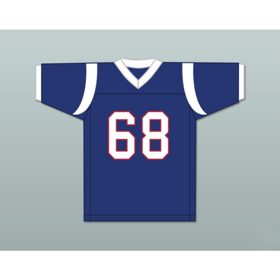 CUSTOM ANY Name Number PETER GRIFFIN 68 BLUE FOOTBALL JERSEY FAMILY GUY Top Stitched S-6XL