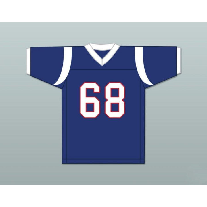 CUSTOM ANY Name Number PETER GRIFFIN 68 BLUE FOOTBALL JERSEY FAMILY GUY Top Stitched S-6XL