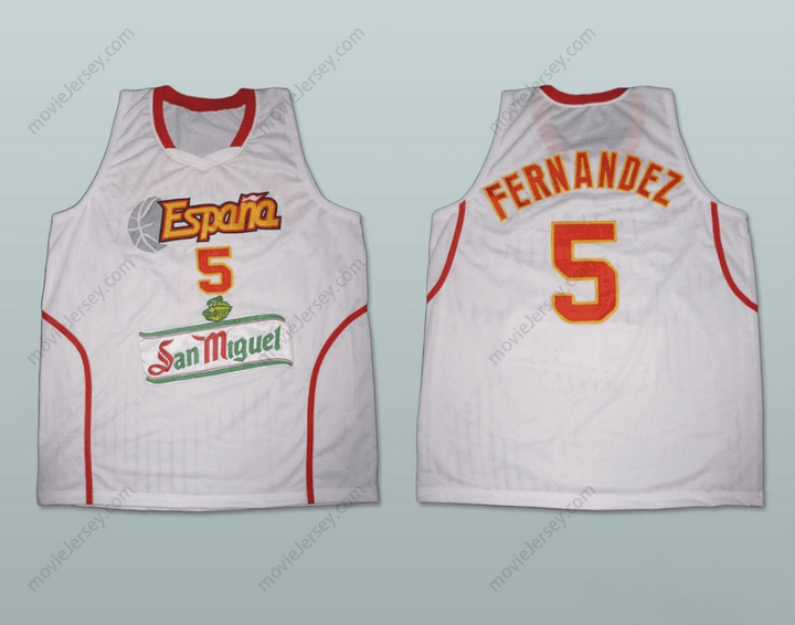 CUSTOM ANY Name Number RUDY FERNANDEZ ESPANA BASKETBALL JERSEY Top Stitched S-6XL