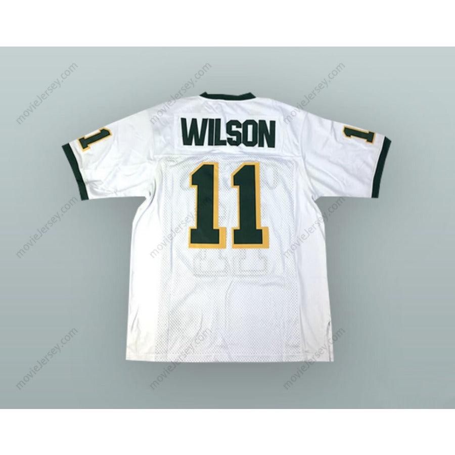 CUSTOM ANY Name Number RUSSELL WILSON 11 COLLEGIATE SCHOOL COUGARS WHITE FOOTBALL JERSEY Top Stitched S-6XL