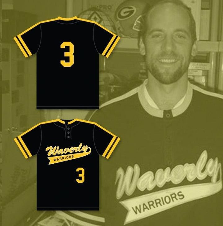 Custom Any Name Number JOHN SMOLTZ 3  SENIOR HIGH SCHOOL WARRIORS BLACK BASEBALL JERSEY 1 Top Stitched S-6XL