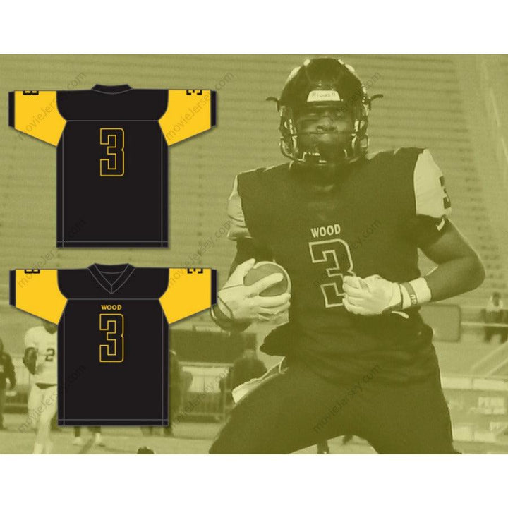 CUSTOM ANY Name Number KYLE PITTS 3 ARCHBISHOP WOOD CATHOLIC HIGH SCHOOL VIKINGS Football Jersey Top Stitched S-6XL