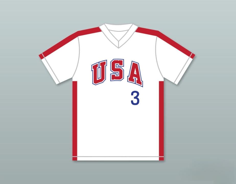 Custom Any Name Number FLAVIO ALFARO 3 1984 USA TEAM WHITE BASEBALL JERSEY Top Stitched S-6XL