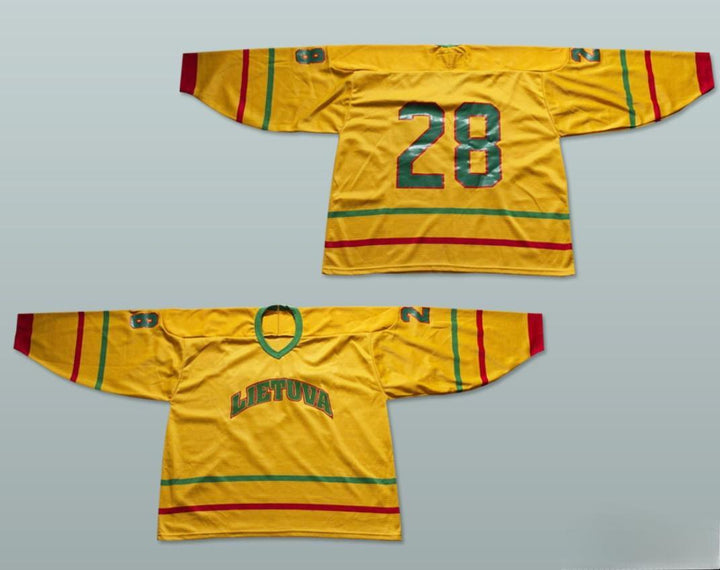 Custom Any Name Number Lithuania National Team Hockey Jersey Any Player or Number Stitched Top Stitched S-6XL
