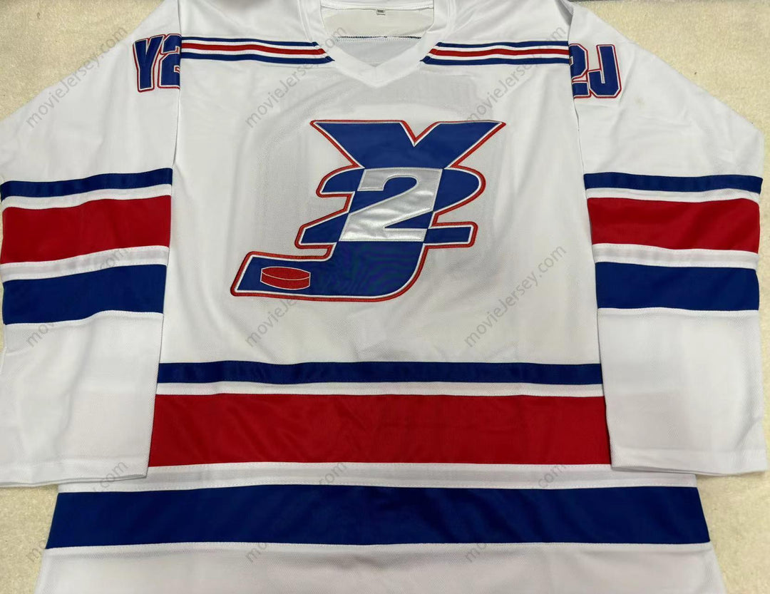 Custom Any Name Number CHRIS JERICHO Y2J WHITE HOCKEY JERSEY Top Stitched S-6XL