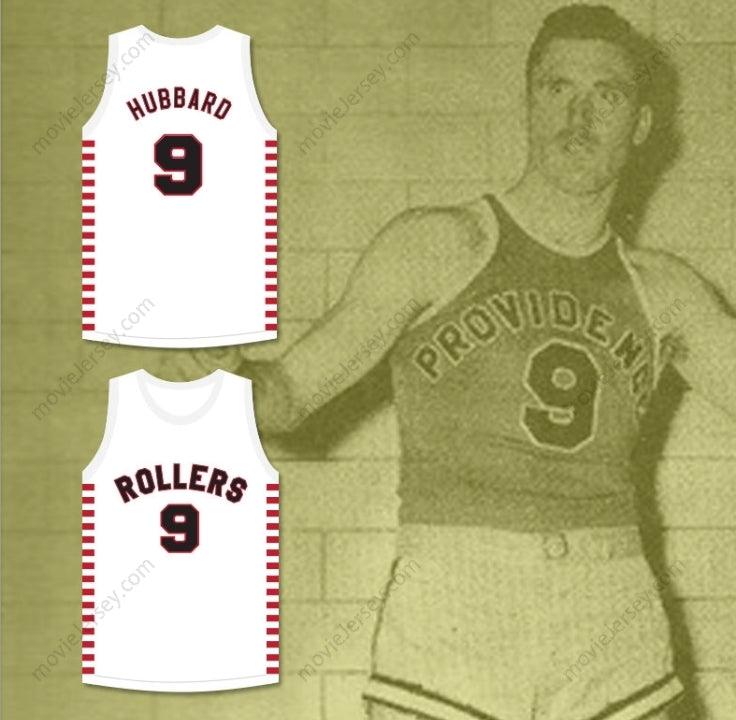 CUSTOM ANY Name Number BOB HUBBARD 9 PROVIDENCE STEAMROLLERS WHITE BASKETBALL JERSEY 2 Top Stitched S-6XL