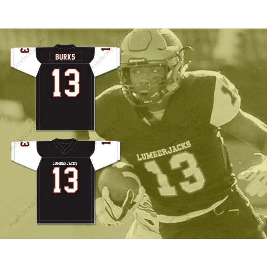 CUSTOM ANY Name Number TREYLON BURKS 13 WARREN HIGH SCHOOL LUMBERJACKS Football Jersey Top Stitched S-6XL