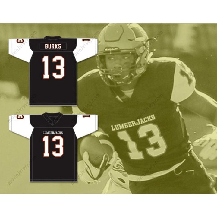 CUSTOM ANY Name Number TREYLON BURKS 13 WARREN HIGH SCHOOL LUMBERJACKS Football Jersey Top Stitched S-6XL