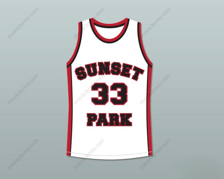CUSTOM ANY Name Number TALENT HARRIS BUTTER 33 SUNSET PARK WHITE BASKETBALL JERSEY Top Stitched S-6XL