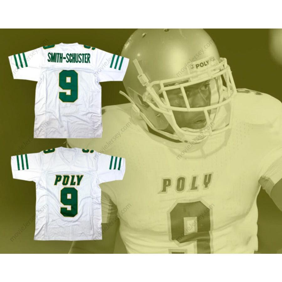CUSTOM ANY Name Number JUJU SMITH-SCHUSTER 9 LONG BEACH POLYTECHNIC HIGH SCHOOL JACKRABBITS FOOTBALL JERSEY Top Stitched S-6XL