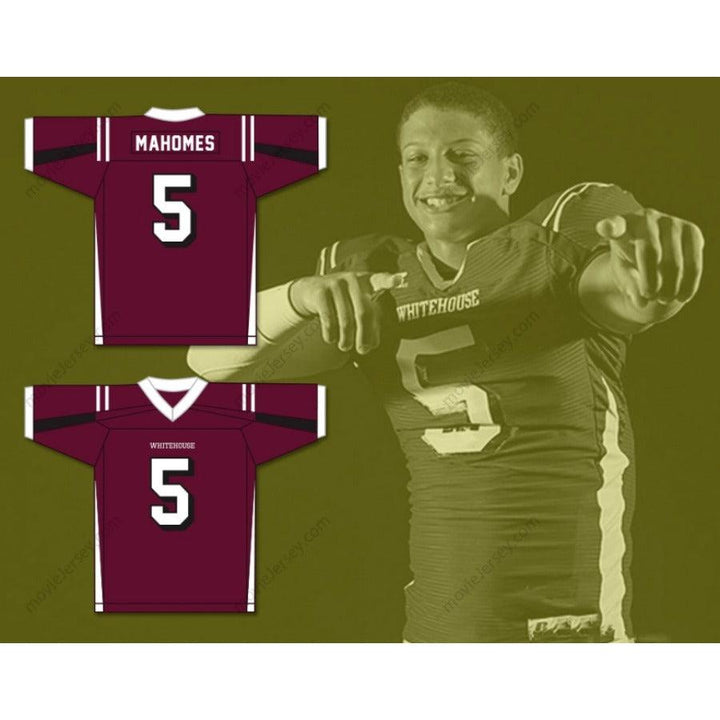 CUSTOM ANY Name Number PATRICK MAHOMES 5 WHITEHOUSE HIGH SCHOOL WILDCATS FOOTBALL JERSEY Top Stitched S-6XL