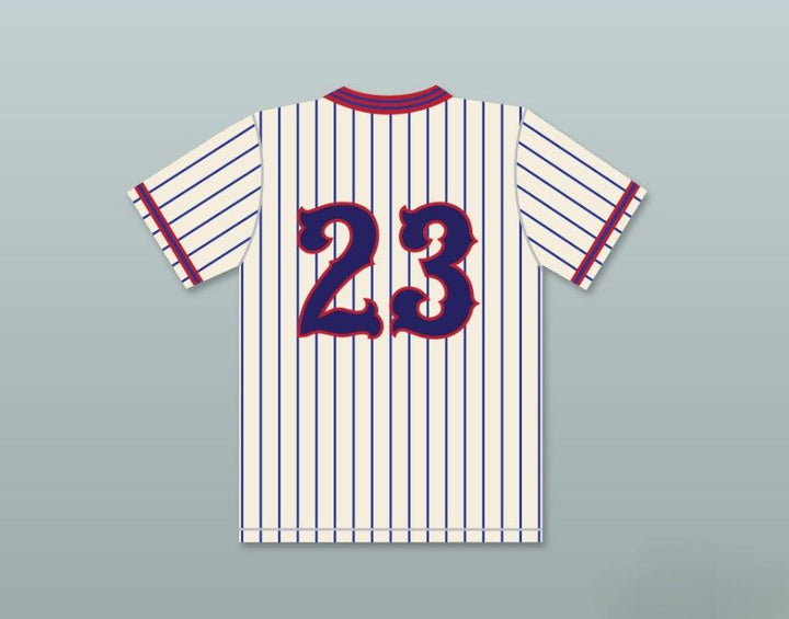 Custom Any Name Number MAX PRADO NELSON CARMICHAEL 23 BENCHWARMERS PINSTRIPED BASEBALL JERSEY Top Stitched S-6XL