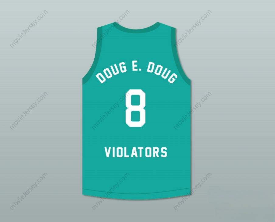 CUSTOM ANY Name Number DOUG E. DOUG 8 VIOLATORS BASKETBALL JERSEY 3RD ANNUAL ROCK N' JOCK B-BALL JAM 1993 Top Stitched S-6XL