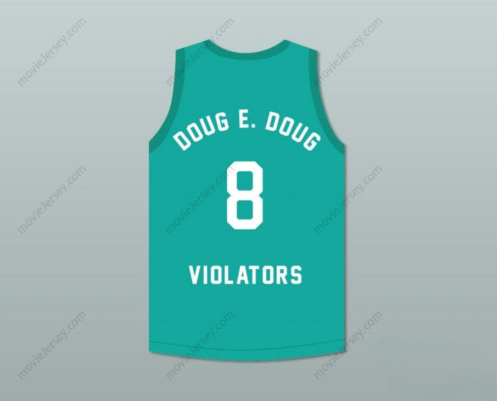 CUSTOM ANY Name Number DOUG E. DOUG 8 VIOLATORS BASKETBALL JERSEY 3RD ANNUAL ROCK N' JOCK B-BALL JAM 1993 Top Stitched S-6XL