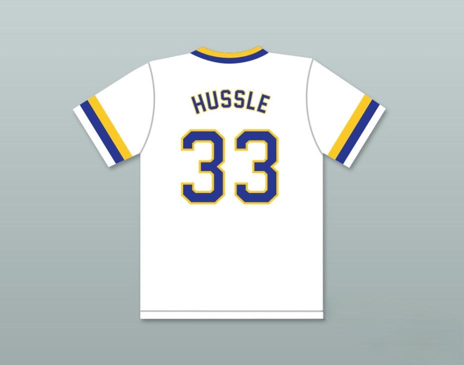 Custom Any Name Number NIPSEY HUSSLE 33 CRENSHAW HIGH SCHOOL WHITE BASEBALL JERSEY Top Stitched S-6XL