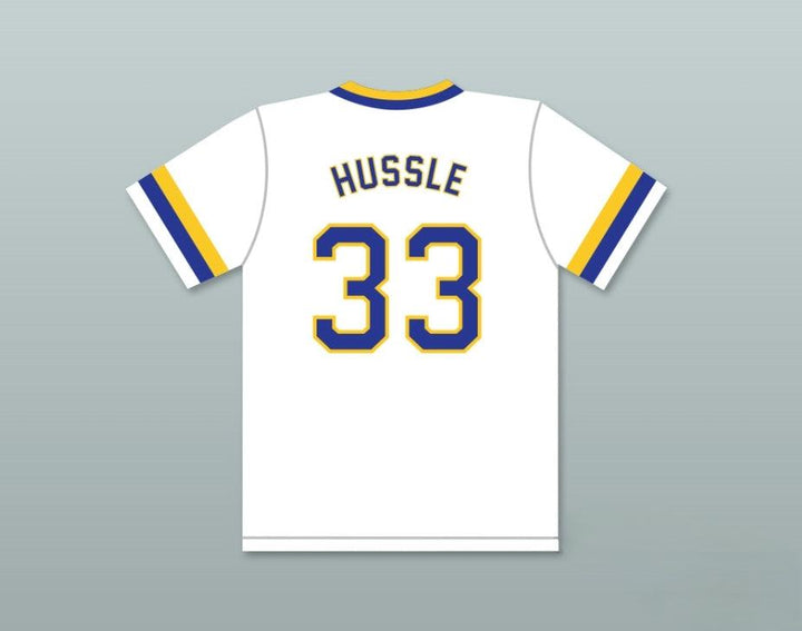 Custom Any Name Number NIPSEY HUSSLE 33 CRENSHAW HIGH SCHOOL WHITE BASEBALL JERSEY Top Stitched S-6XL