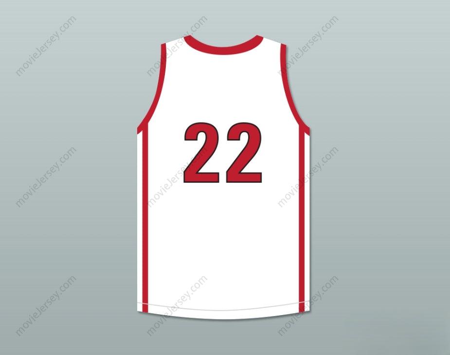 CUSTOM ANY Name Number KAWHI LEONARD 22 MARTIN LUTHER KING HIGH SCHOOL  WHITE BASKETBALL JERSEY 1 Top Stitched S-6XL