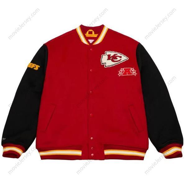 Kansas City Chiefs Princess Diana Red Wool Varsity Jacket S-3XL