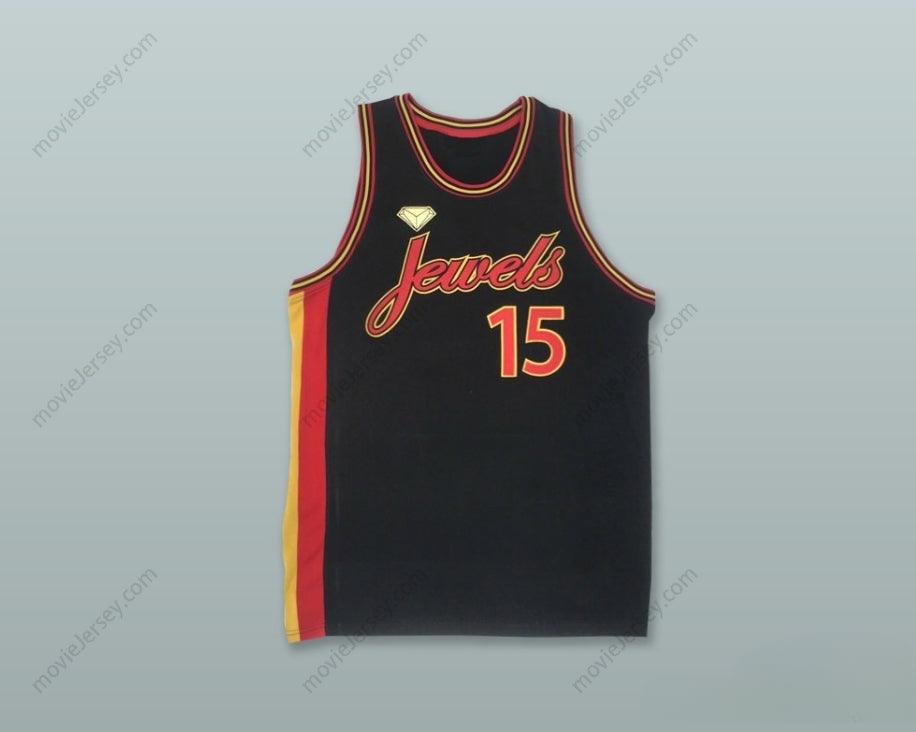 CUSTOM ANY Name Number JEWELS 15 BLACK RUCKER PARK BASKETBALL JERSEY Top Stitched S-6XL