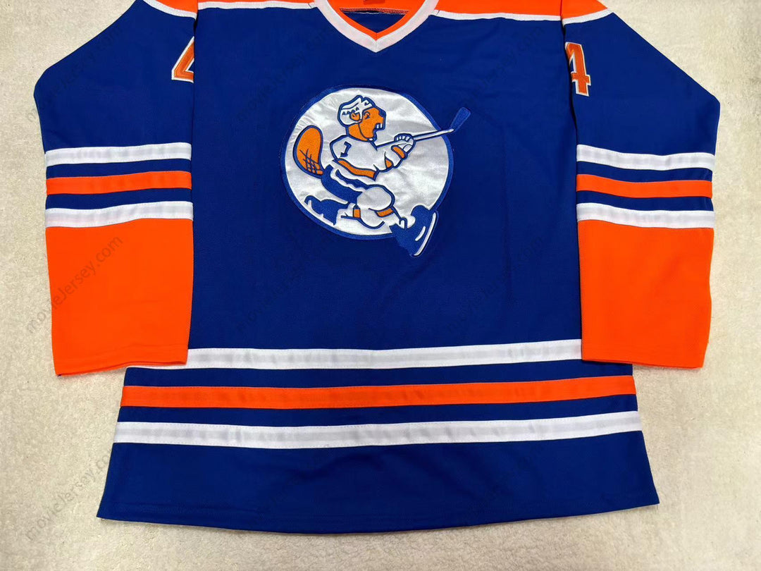 Custom Any Name Number GAETAN LEGAULT 4 ST. JEAN BEAVERS BLUE HOCKEY JERSEY Stitched Top Stitched S-6XL