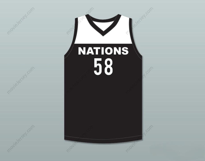 CUSTOM ANY Name Number TYLER HERRO 58 NATIONS BLACK BASKETBALL JERSEY Top Stitched S-6XL