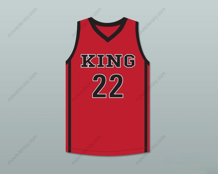 CUSTOM ANY Name Number KAWHI LEONARD 22 MARTIN LUTHER KING HIGH SCHOOL  RED BASKETBALL JERSEY 3 Top Stitched S-6XL