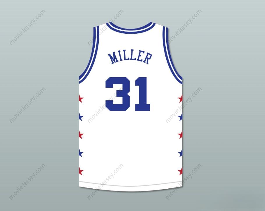 CUSTOM ANY Name Number REGGIE MILLER 31 MAGIC JOHNSON ALL STAR GAME WHITE BASKETBALL JERSEY 1990 MIDSUMMER NIGHT'S MAGIC CHARITY EVENT Top Stitched S-6XL