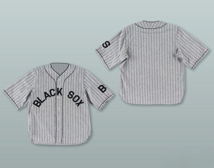 Custom Any Name Number BALTIMORE BLACK SOX NEGRO LEAGUE GRAY PINSTRIPED BASEBALL JERSEY Top Stitched S-6XL