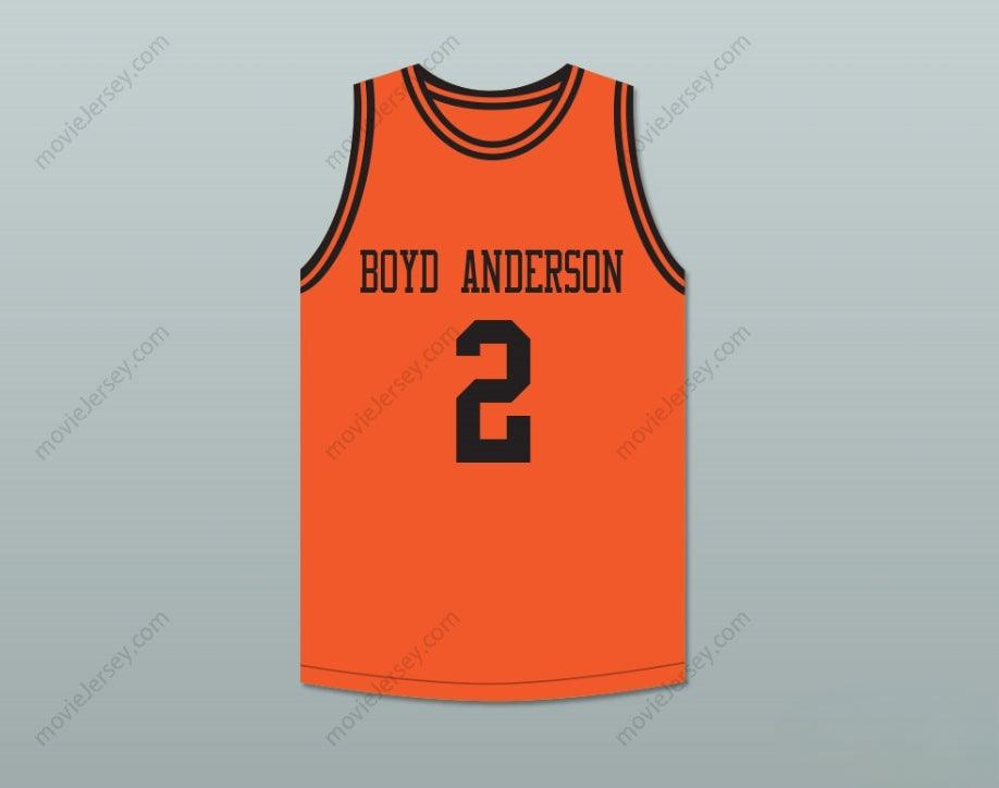 CUSTOM ANY Name Number MITCH RICHMOND 2 BOYD H.  HIGH SCHOOL COBRAS ORANGE BASKETBALL JERSEY Top Stitched S-6XL