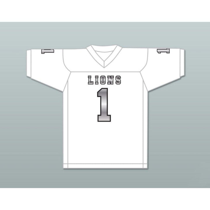 CUSTOM ANY Name Number DJ LAW 1 EMCC LIONS FOOTBALL JERSEY INCLUDES PATCHES Top Stitched S-6XL