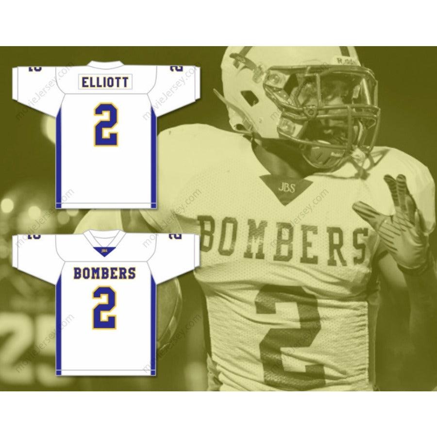 CUSTOM ANY Name Number EZEKIEL ELLIOTT 2 JOHN BURROUGHS SCHOOL BOMBERS FOOTBALL JERSEY Top Stitched S-6XL