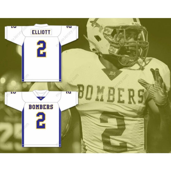 CUSTOM ANY Name Number EZEKIEL ELLIOTT 2 JOHN BURROUGHS SCHOOL BOMBERS FOOTBALL JERSEY Top Stitched S-6XL