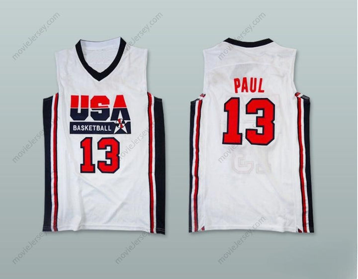 CUSTOM ANY Name Number CHRIS PAUL 13 TEAM USA BASKETBALL JERSEY Top Stitched S-6XL