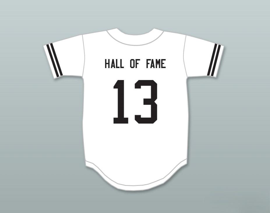 Custom Any Name Number HALL OF FAME 13 WHITE BASEBALL JERSEY Top Stitched S-6XL