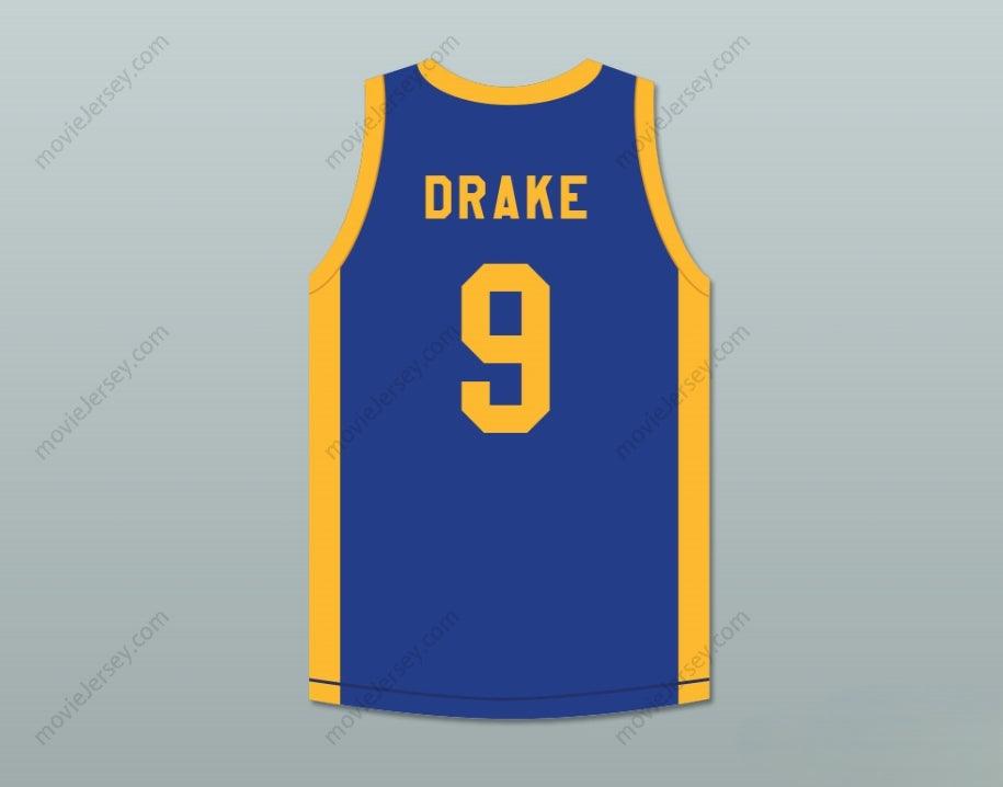 CUSTOM ANY Name Number DRAKE 9 DEGRASSI COMMUNITY SCHOOL PANTHERS HOME BASKETBALL JERSEY WITH PATCH Top Stitched S-6XL