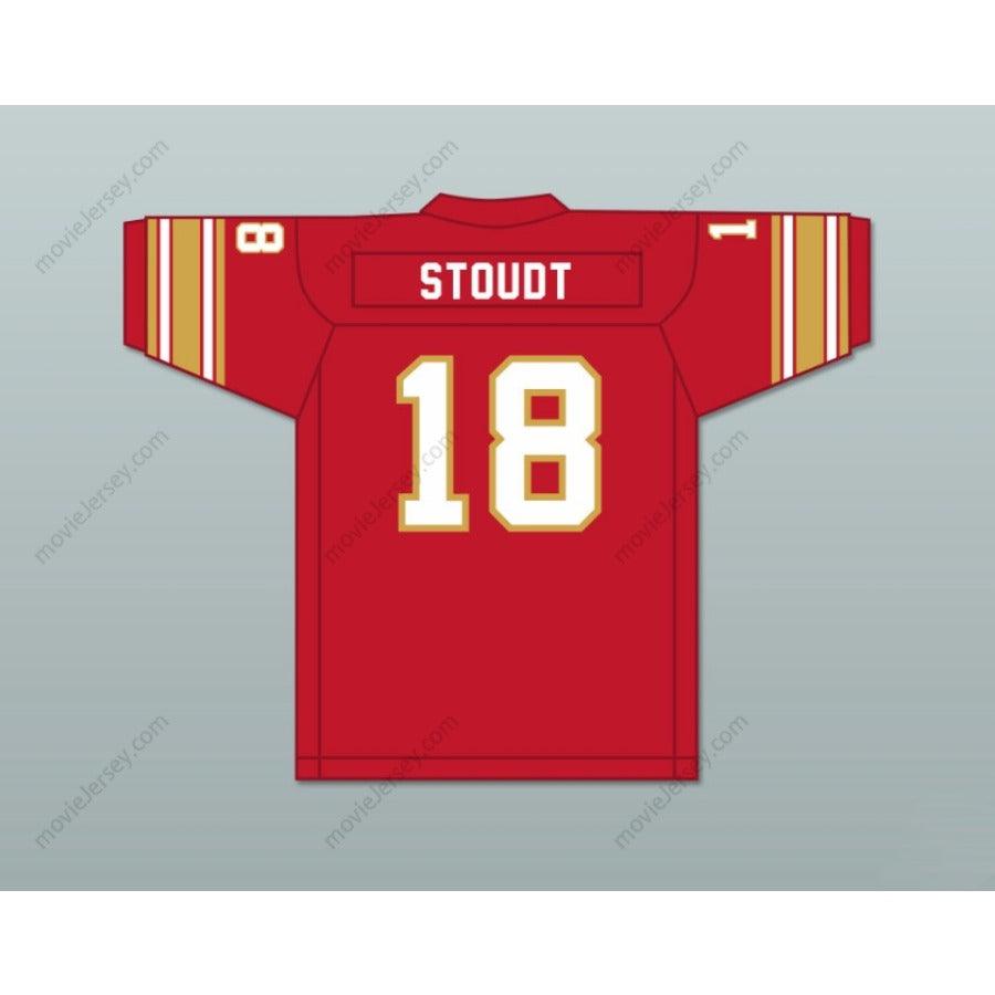 CUSTOM ANY Name Number 1984 USFL CLIFF STOUDT 18 BIRMINGHAM STALLIONS HOME Football Jersey Top Stitched S-6XL