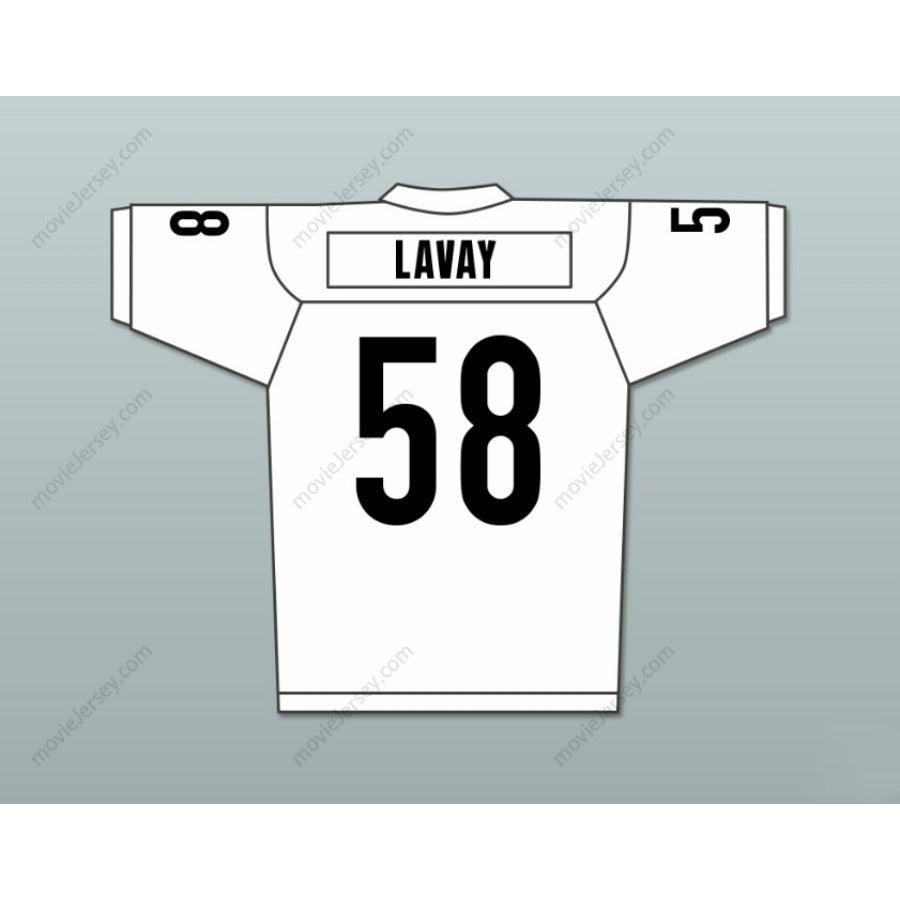 CUSTOM ANY Name Number LUTHER SHARK LAVAY 58 MIAMI SHARKS WHITE TRIM Football Jersey Top Stitched S-6XL