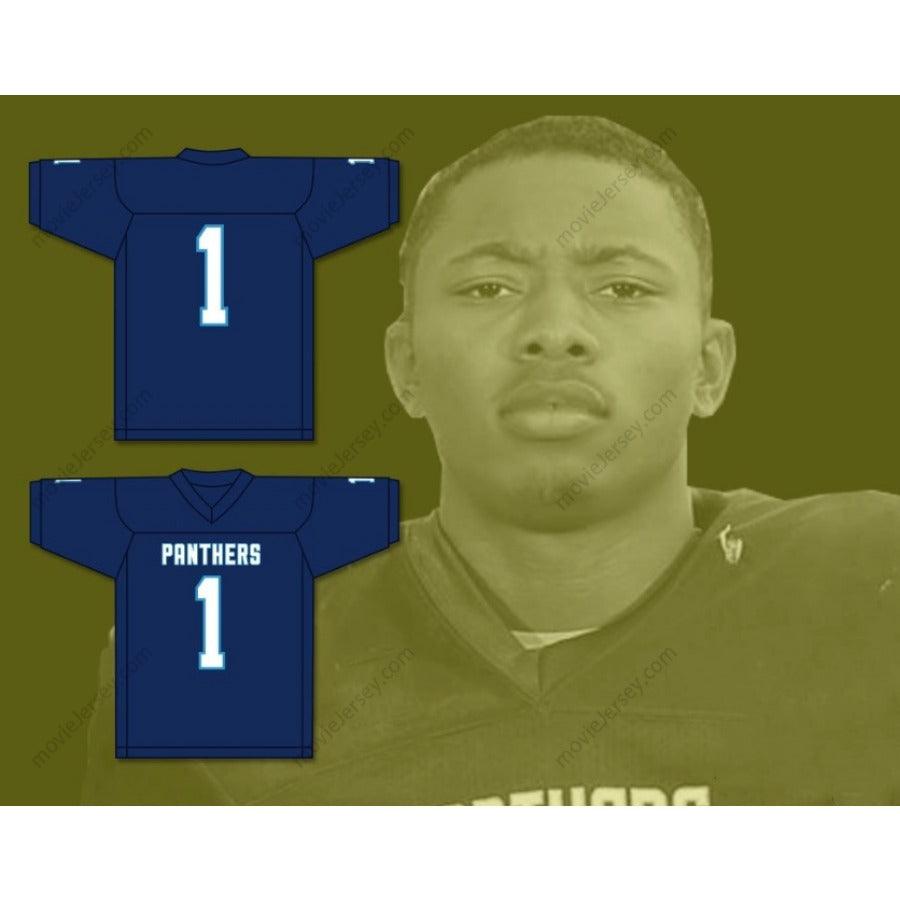 CUSTOM ANY Name NAVY BLUE KENNETH GAINWELL 1 YAZOO COUNTY HIGH SCHOOL PANTHERS FOOTBALL JERSEY Top Stitched S-6XL