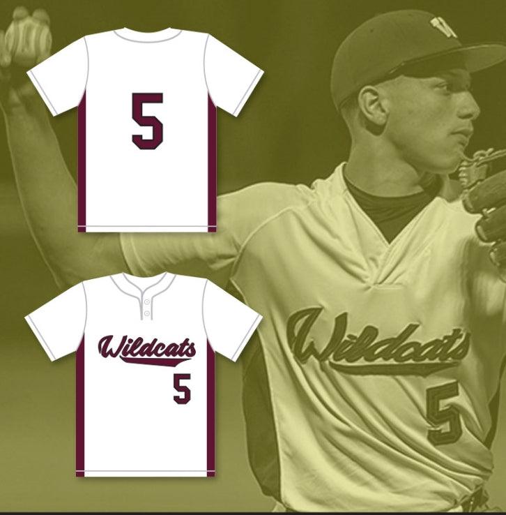 Custom Any Name Number PATRICK MAHOMES 5 WHITEHOUSE HIGH SCHOOL WILDCATS WHITE BASEBALL JERSEY 1 Top Stitched S-6XL