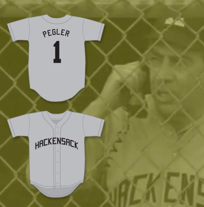Custom Any Name Number COACH CHARLEY PEGLER 1   GRAY BASEBALL JERSEY BREWSTER'S MILLIONS Top Stitched S-6XL
