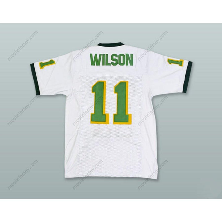 CUSTOM ANY Name Number RUSSELL WILSON 11 COLLEGIATE SCHOOL COUGARS WHITE Football Jersey Top Stitched S-6XL