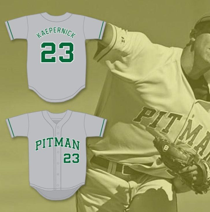 Custom Any Name Number COLIN KAEPERNICK 23 JOHN H. PITMAN HIGH SCHOOL PRIDE GRAY BASEBALL JERSEY 2 Top Stitched S-6XL